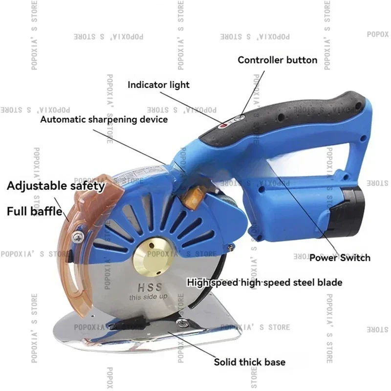 Máquina cortadora rotativa de sierra Circular, cuchillo eléctrico, herramientas para manualidades de tela y cuero, 100-125MM