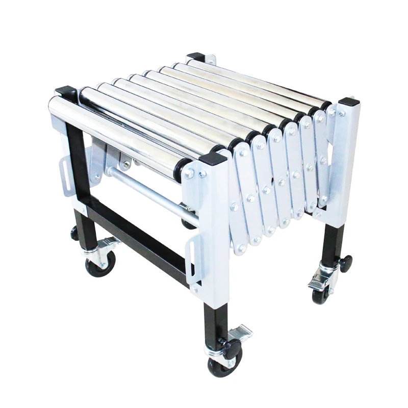 New Flexible Portable Roller Conveyor Table Top Heavy Duty Conveyor Easy Maintenance Energy Saving and Environmental Protection