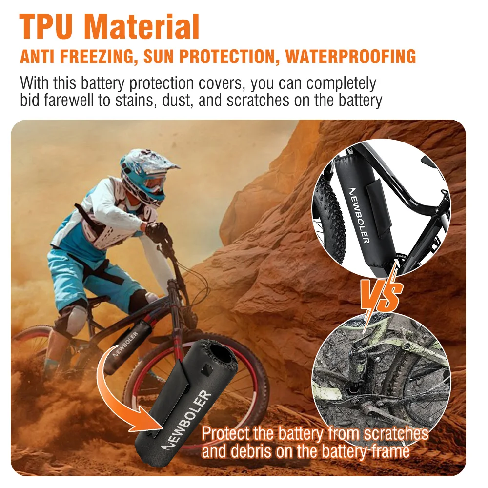 E-Bike Batterieschutz-Hülle – Wasserdichte Neopren-Hülle, Kältebeständig, Passend Für 28–34 Cm Akkus, Staubdicht, Für Allwetter-Fahrten & Lagerung