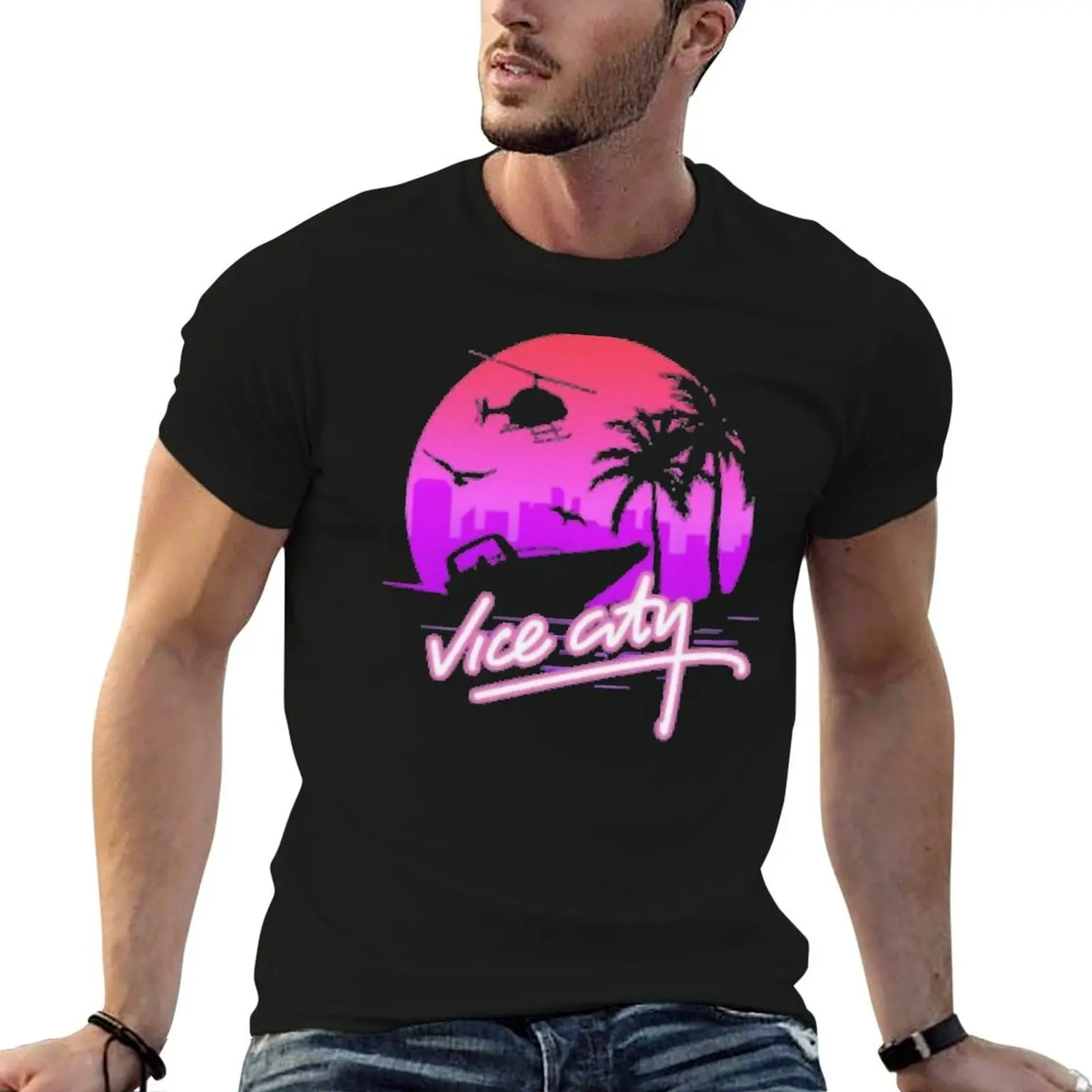 

Vice City Retro T-Shirt t shirt custom print t shirt personalised T-Shirt