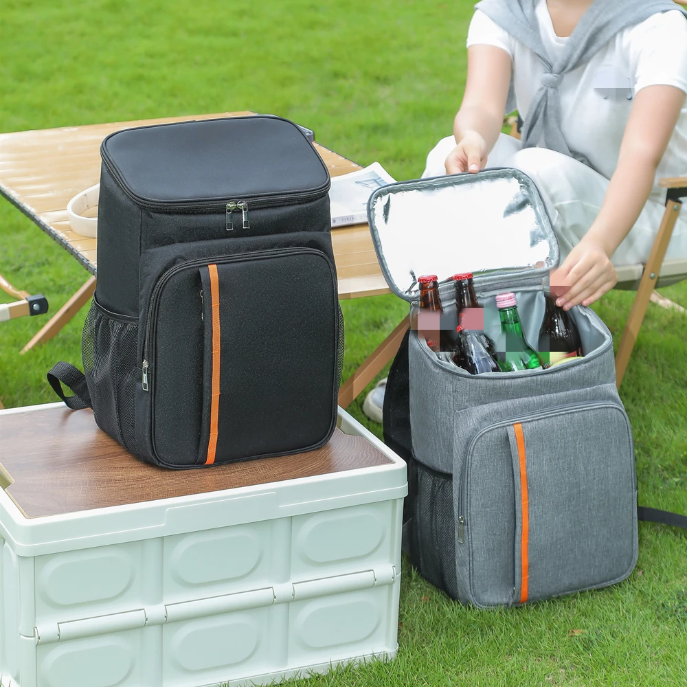 18L Portable Large Thermal Lunch Bag Food Box Durable Cooler Ice Insulated Case Camping Oxford Dinner Backpacks Icebox