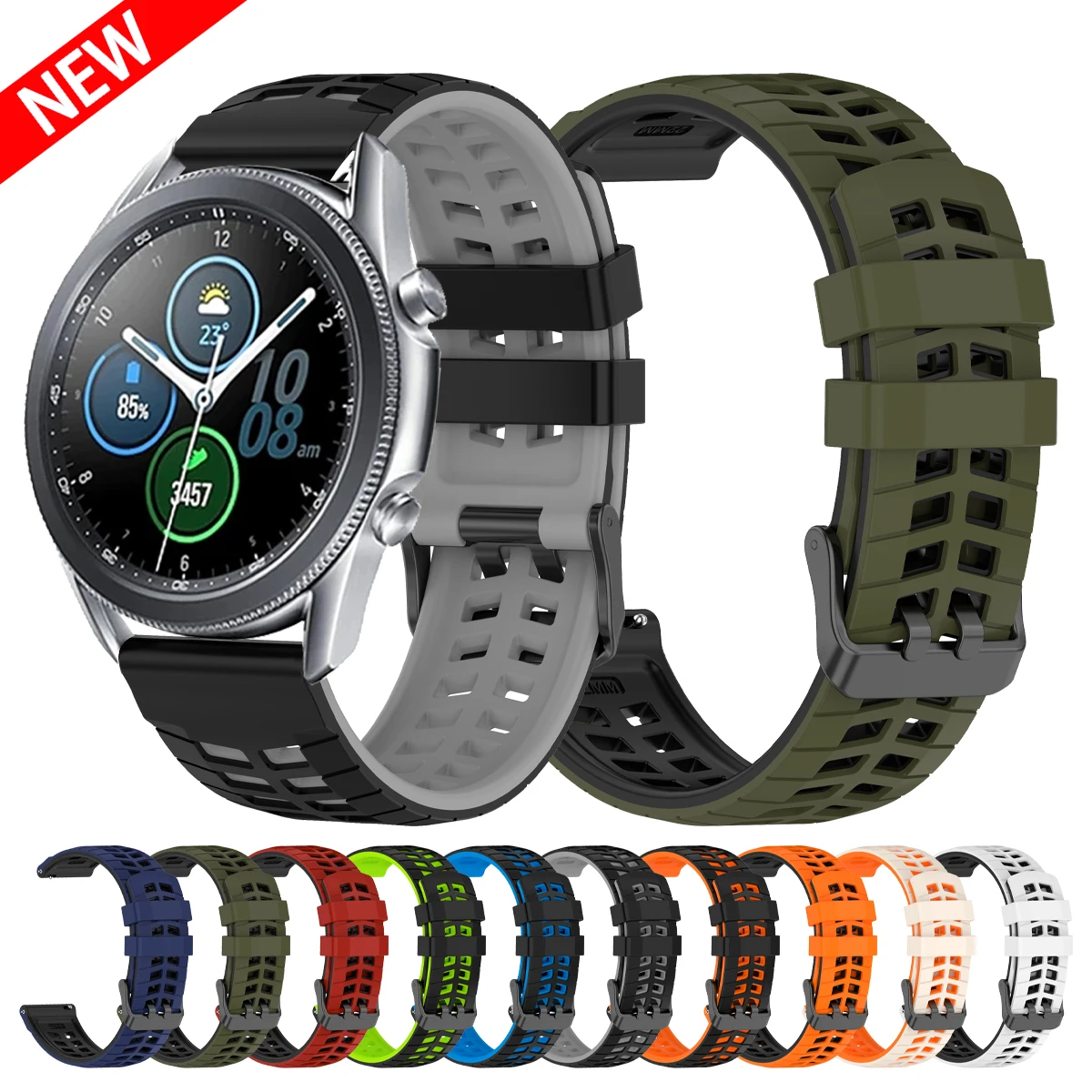 22Mm Silicone Strap… - image