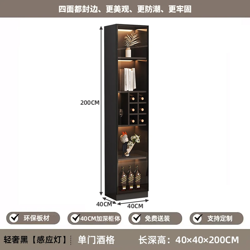 خزانة القهوة النبيذ بار خزائن غرفة المعيشة ديكور تصميم بار صغير في أثاث المنزل جميع العناصر خزانة عرض الخمور الخشب