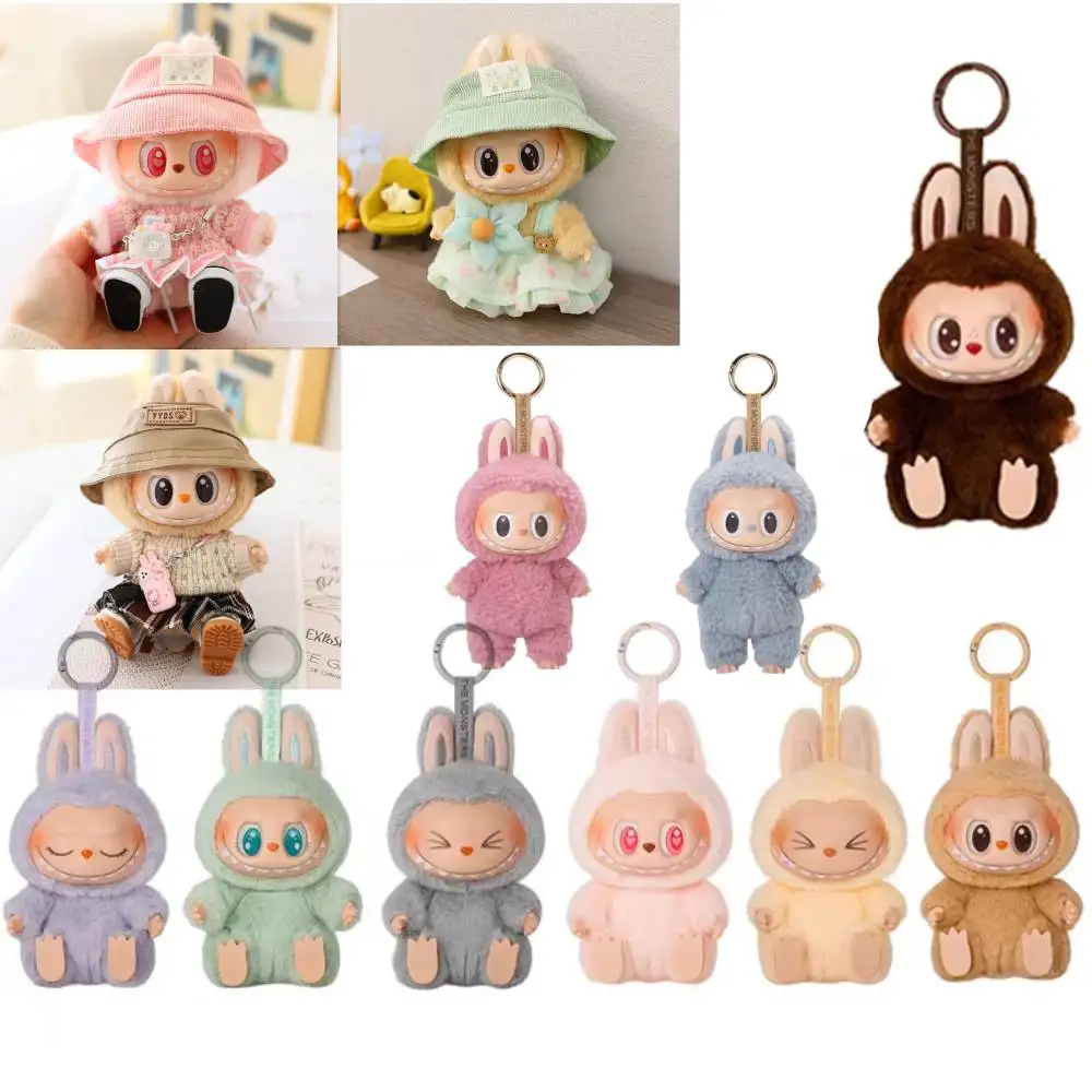 In Stock Anime Figure Bubble Labubu Have A Seat Series Pendant Doll Model Toy Kawaii Monster Replica Keychain Toy Birthday Gift