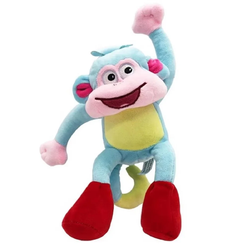 Venda quente 25cm genuíno amor aventura de dora macaco botas swiper brinquedos de pelúcia recheado macio anime bonecas para crianças presentes aniversário