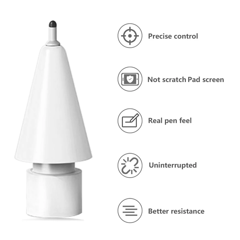 لطرف القلم الرصاص، طرف آمن ومقاوم للخدش، تحكم دقيق، طرف بديل حساس للغاية