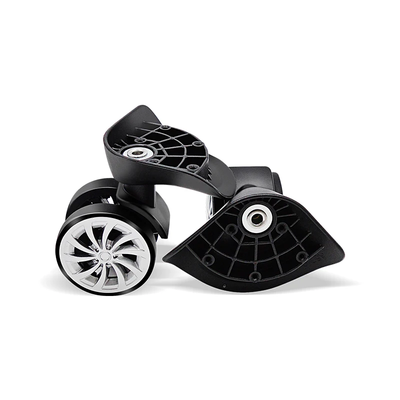 A57 Wheel Replacement Luggage Swivel Universal Black Double Row For Suitcases A57-FSL
