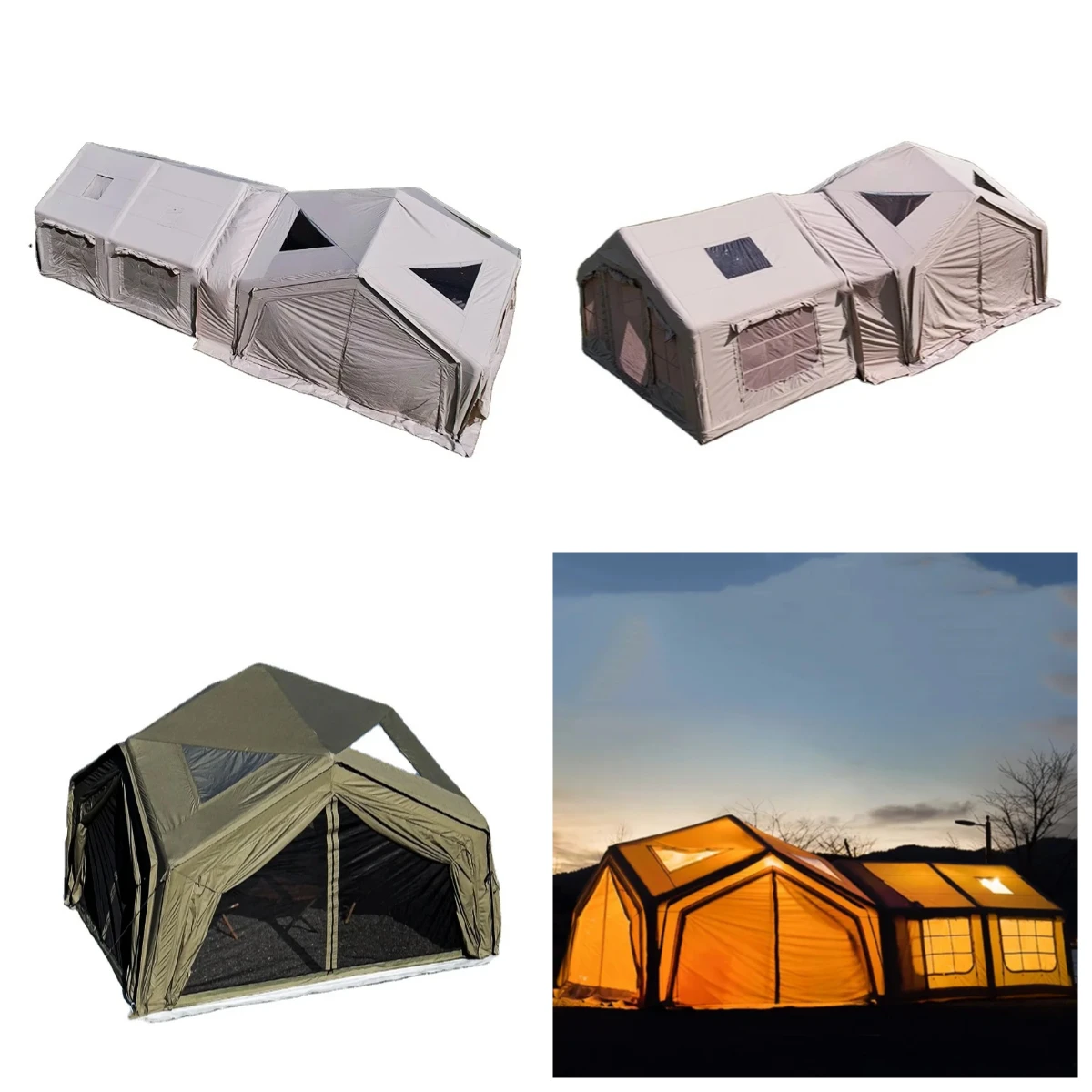 

Gold Seller Large Waterproof Durable Inflatable Outdoor Camping Tent For 8-10 Persons- Limited time discount