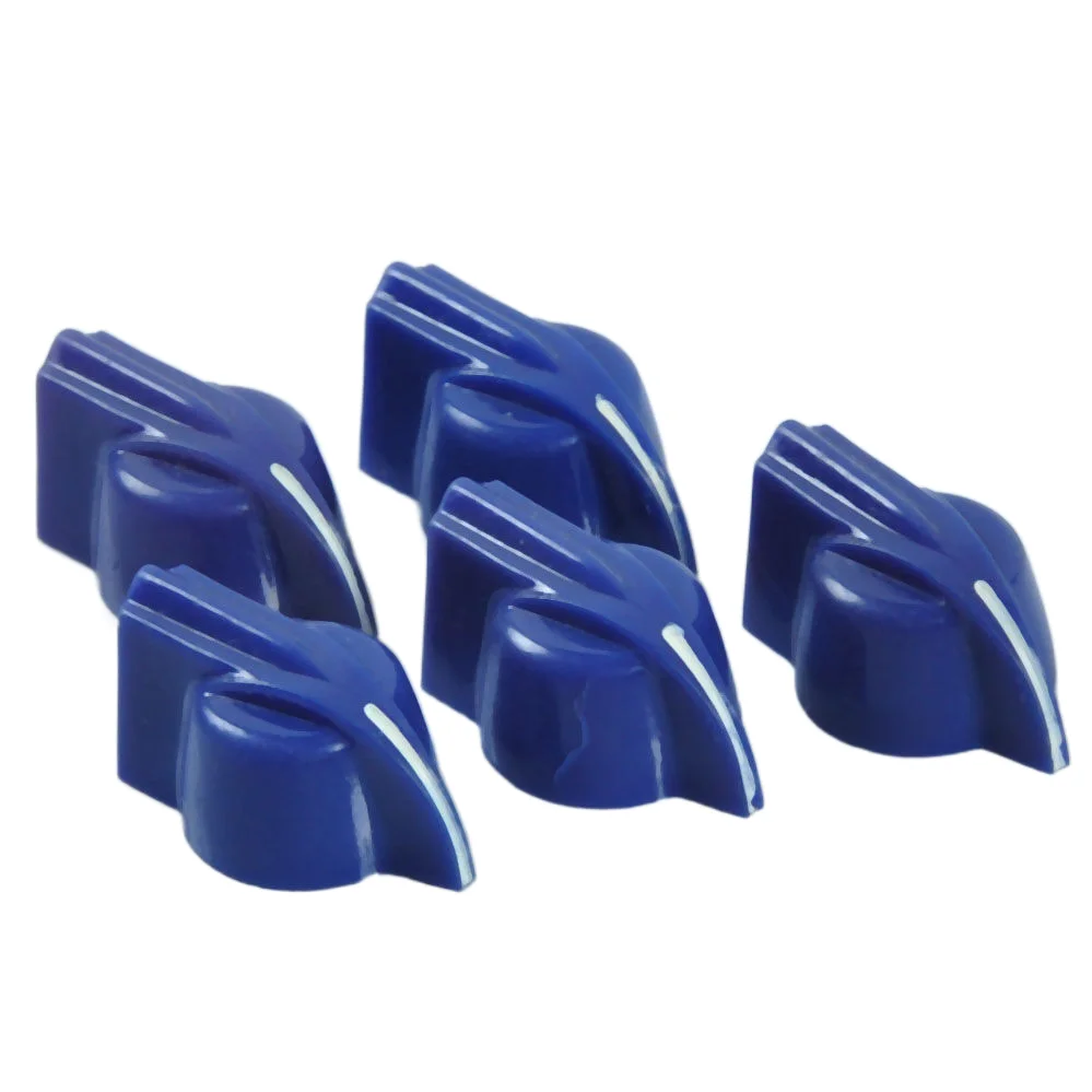 

10pcs Blue Chicken Head Knob For Audio tube Guitar Amplifier Vintage Amp Parts