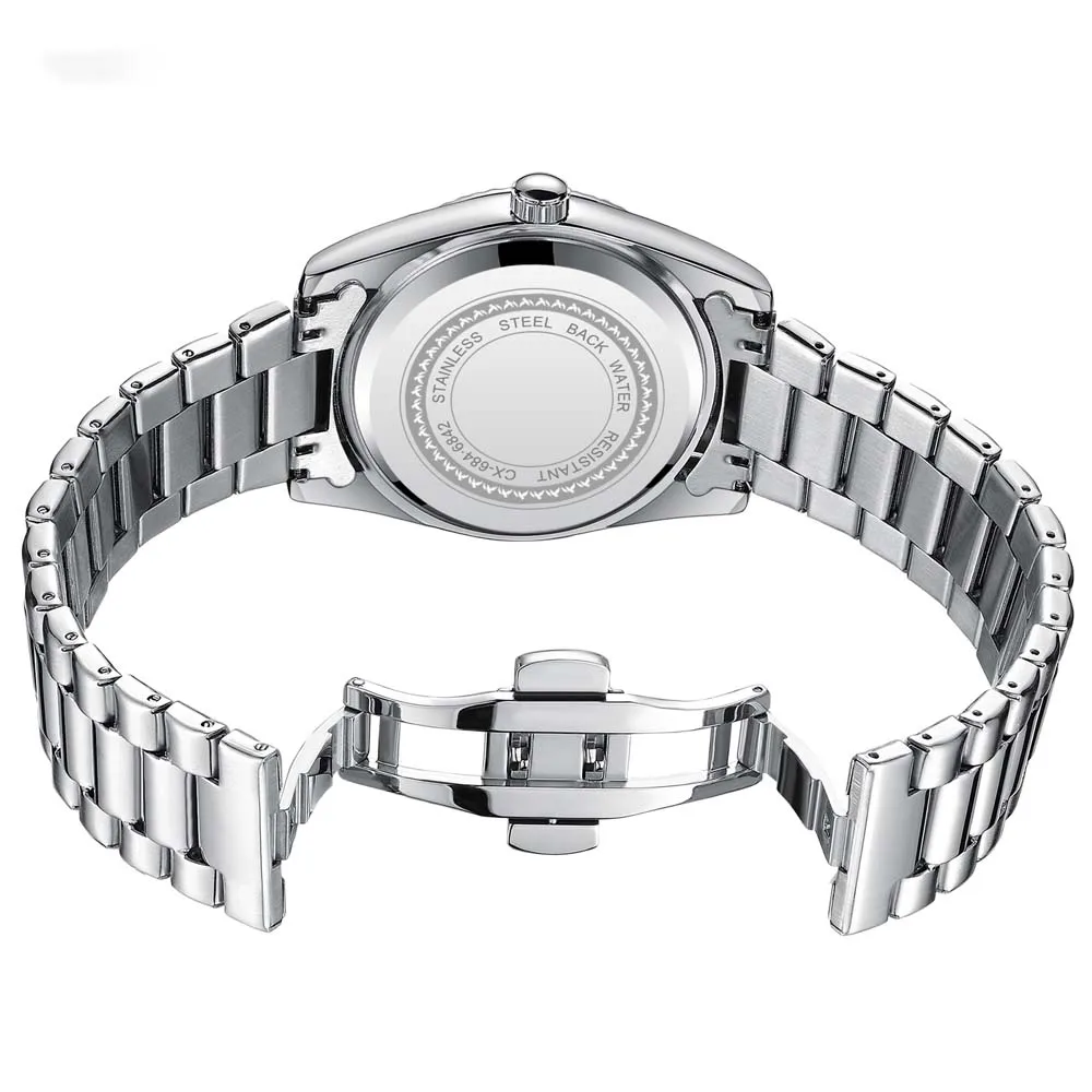 CHENXI Luxury Men's Quartz Watch Date Clock Stainless Steel Strap Waterproof Business Casual watches for Man Gifts Fashion