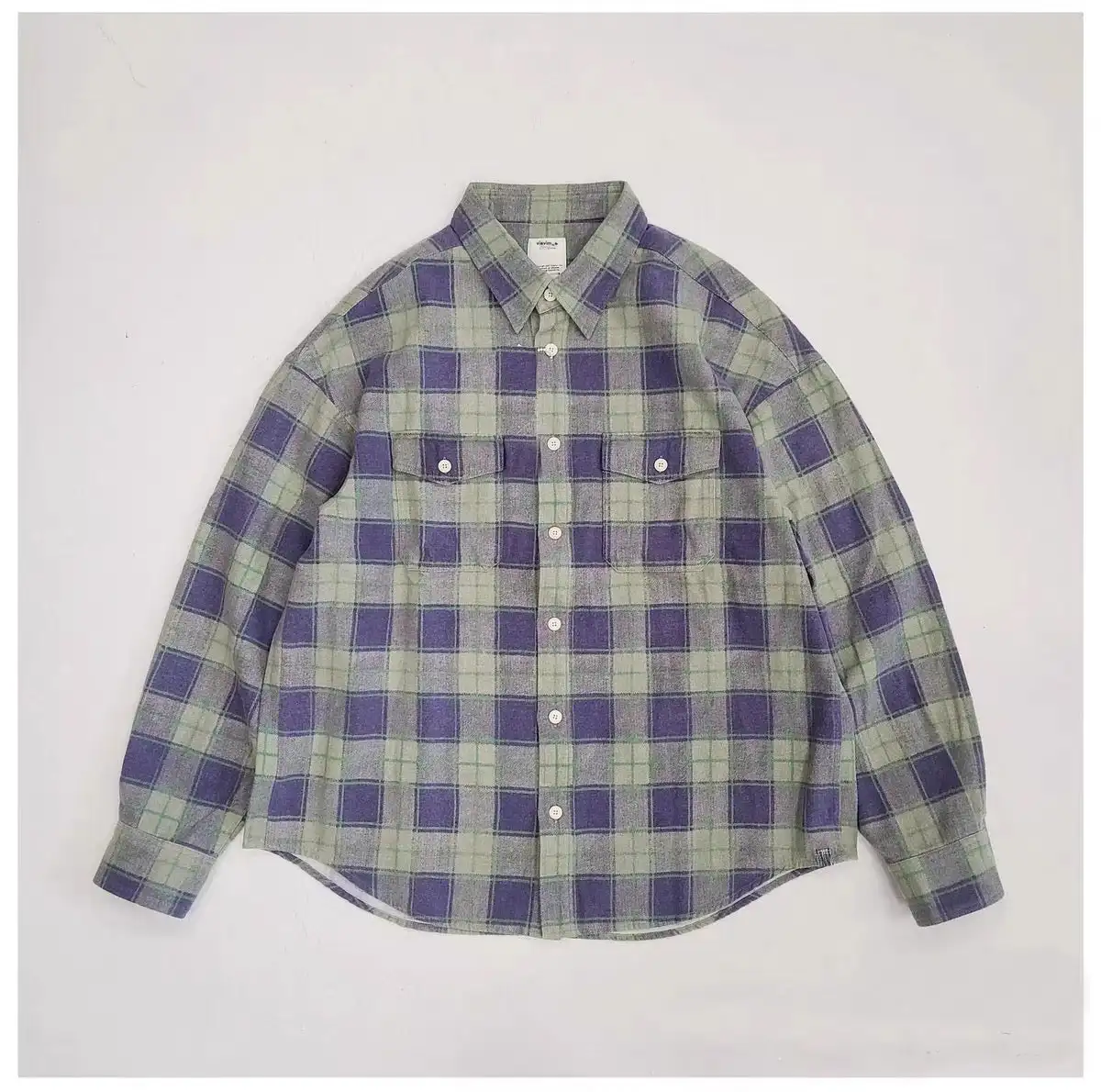 VISVIM FIL PIONEER Check washed long-sleeved shirt