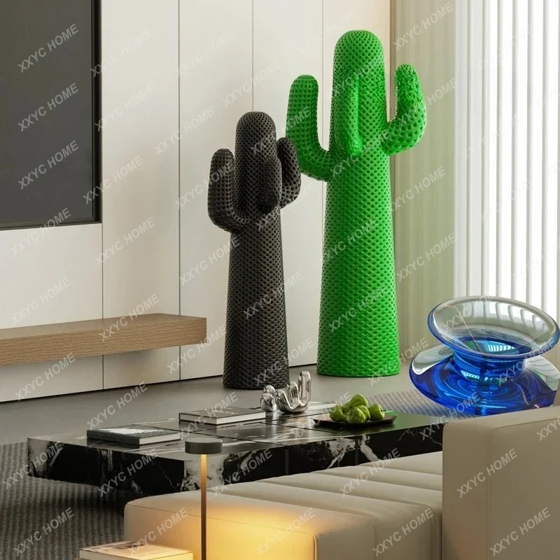 

cactus floor ornament large sculpture shopping mall living room coat rack home decoration