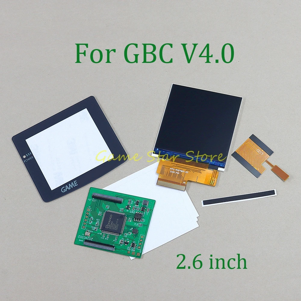 

1 комплект для консоли Gameboy Color GBC V4.0, 2,6-дюймовый IPS комплект для модификации экрана с высокой подсветкой