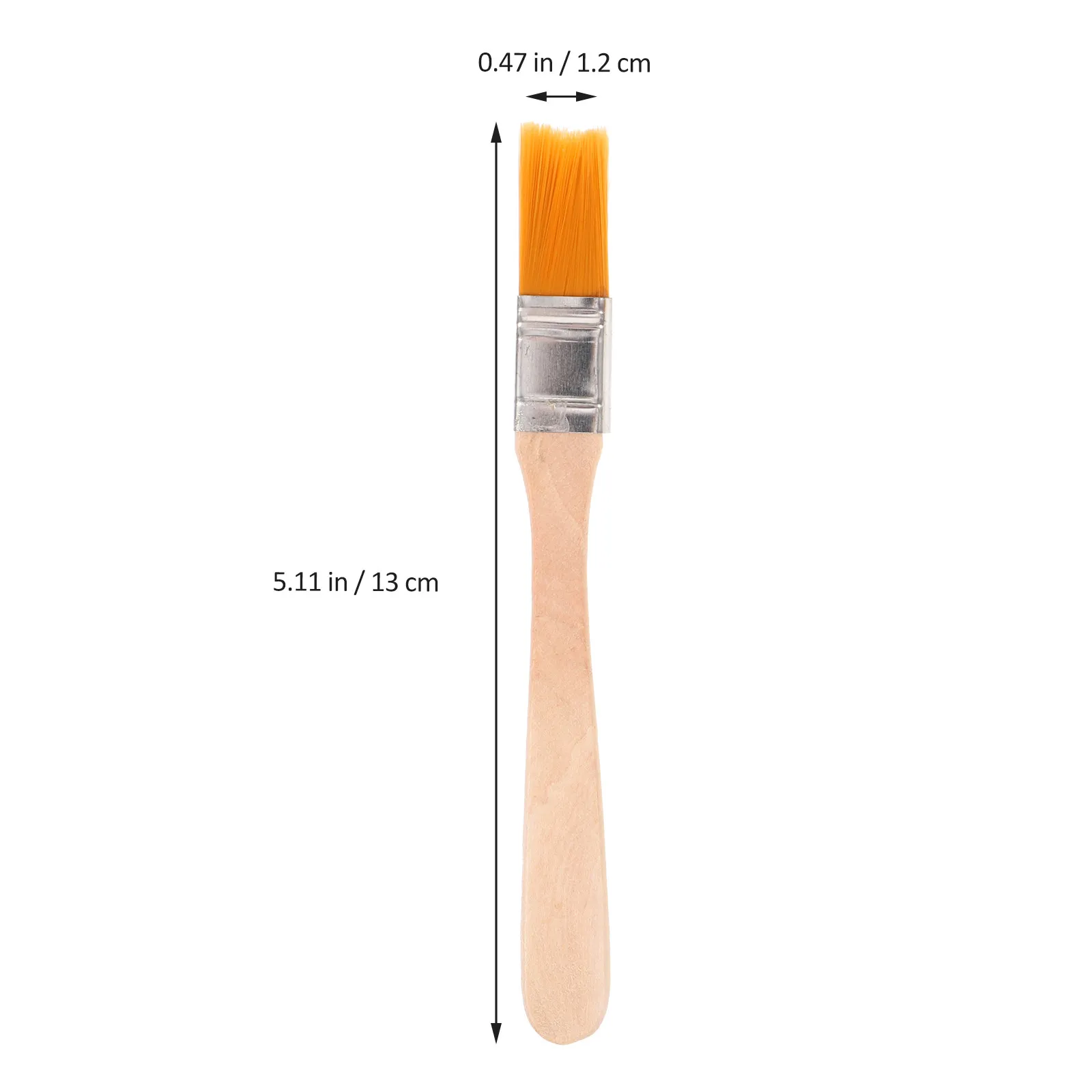 6Pcs Portable Nylon Paint Brush Set Reusable Soft Bristle Brushes Wall Painting Drawing Art Tools Inch