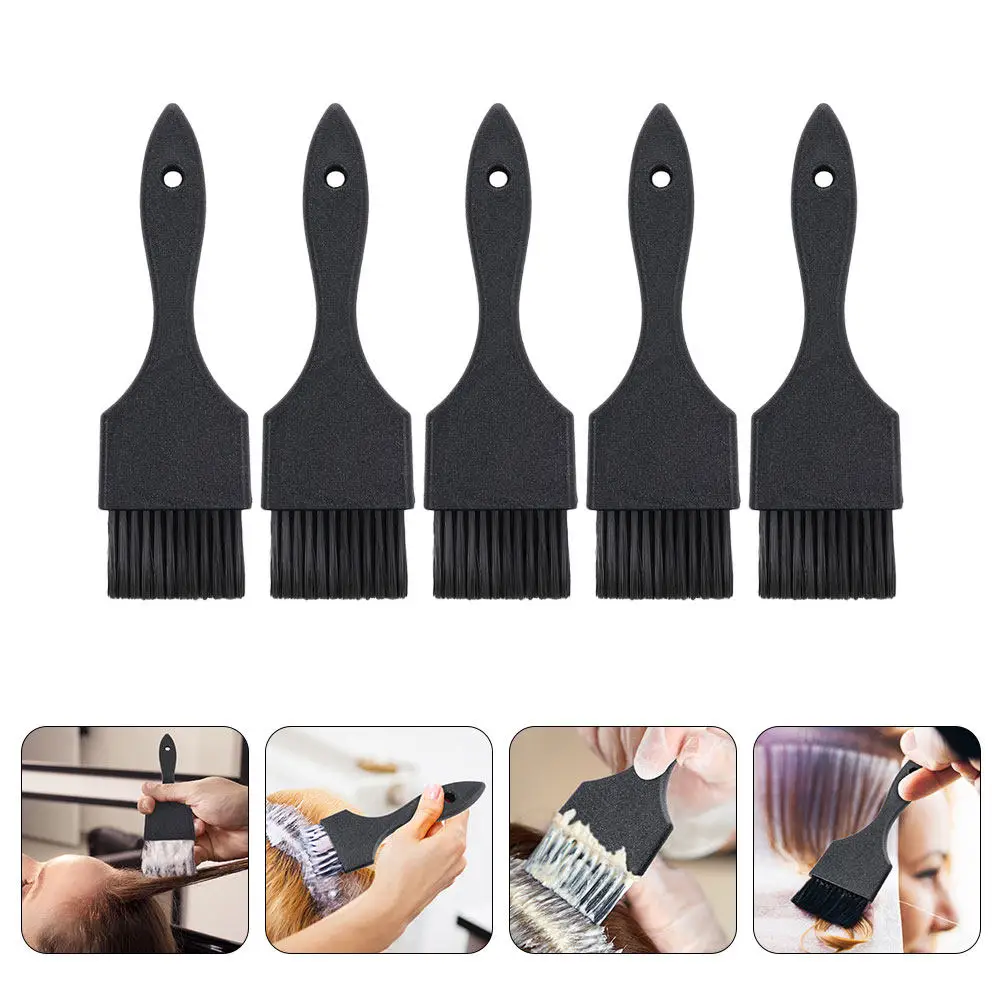 

Набор из 5 кистей для окрашивания волос: премиум-качество, гибкая жесткая щетина для равномерного и гладкого нанесения краски. Инструмент для окрашивания волос для салонов, парикмахерских, домашнего использования и DIY.