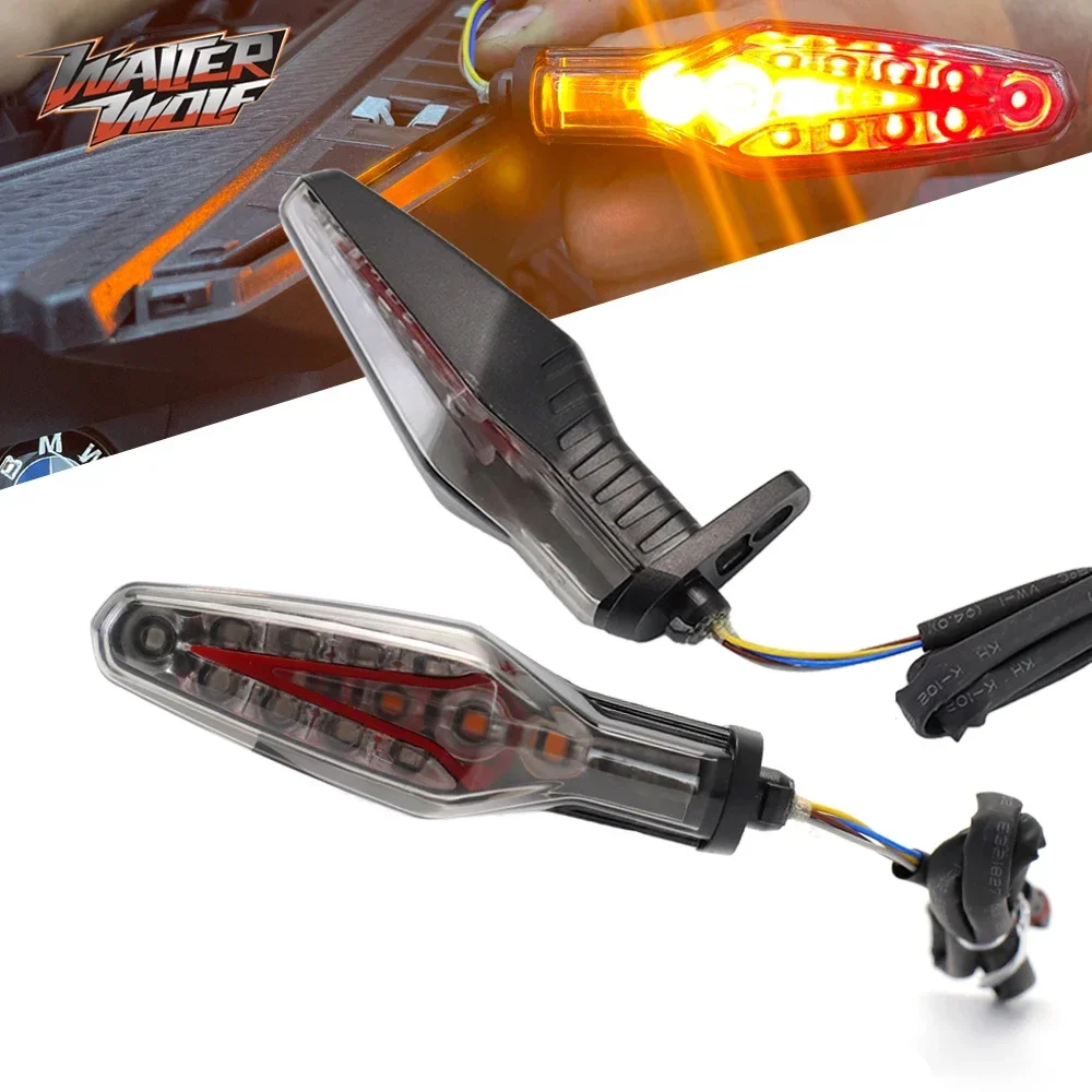 

LED Rear Turn Signal Brake Light For BMW S1000RR M1000RR S1000R S1000XR R1200GS ADV F900GS Motorcycle Flashing Indicator Blinker