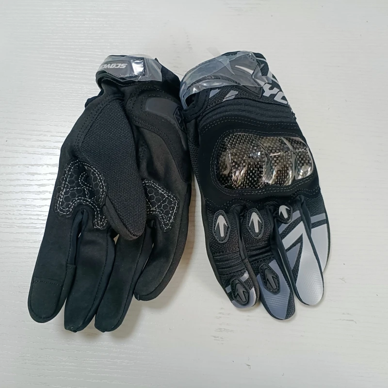 Motorcycle Gloves Summer Breathable Touch Screen Anti-Fall Anti-Shock Motocross Gloves Racing Riding Protection Motorbike Gloves