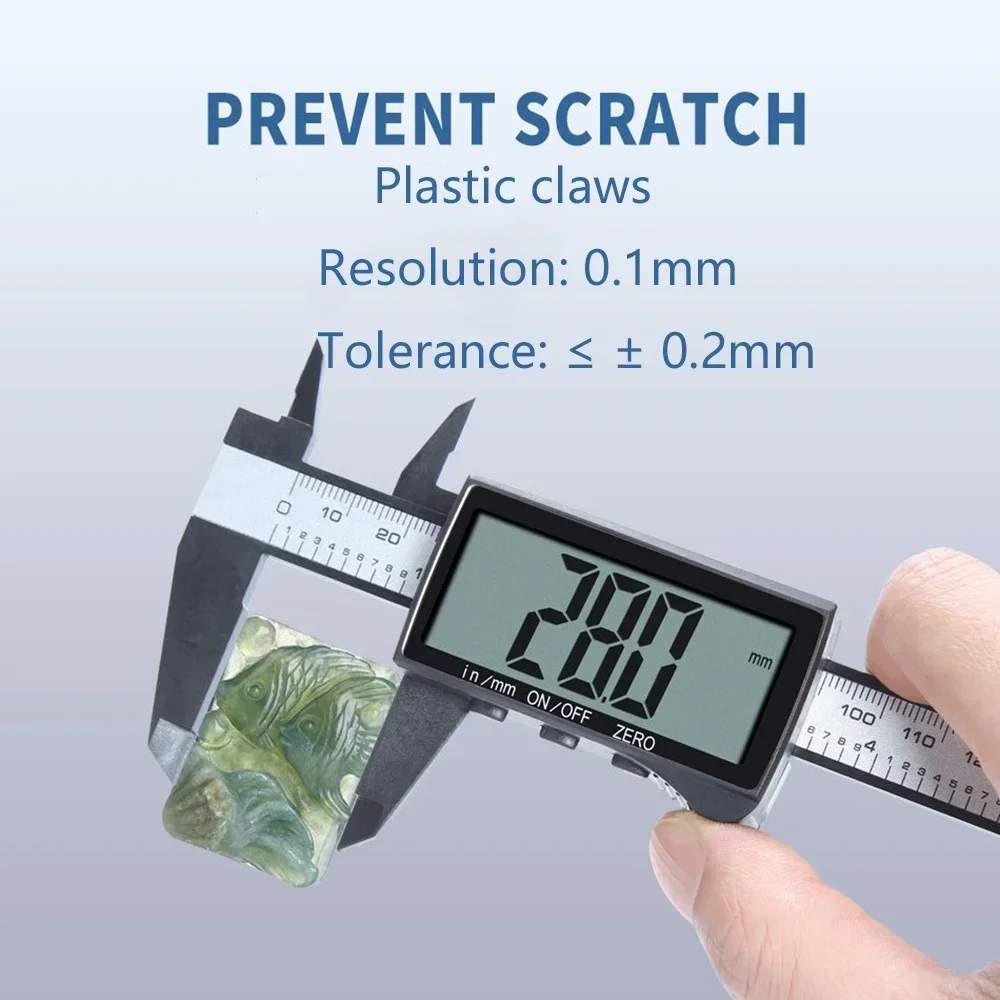 Digital Vernier Caliper 6 inch 0-150mm LCD Display Inch Metric Conversion High Precision Measurement Tool