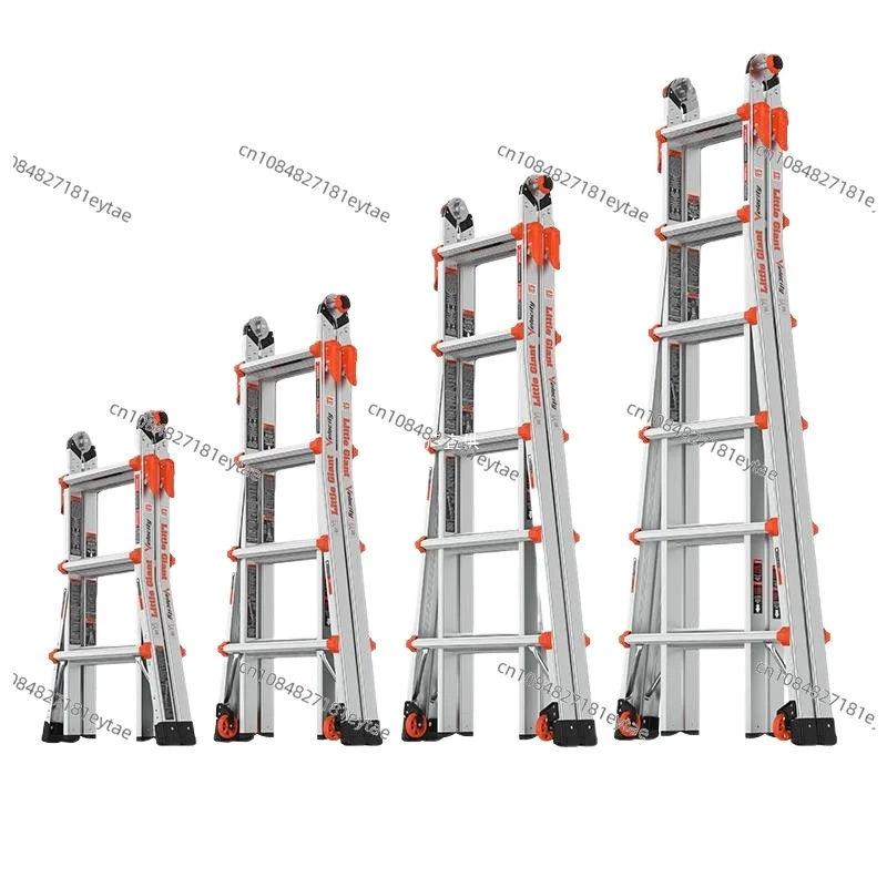 

Giant Ladder Household Folding Multifunctional Telescopic Lifting Herringbone Ladder Thick Aluminum Alloy Engineering Ladder