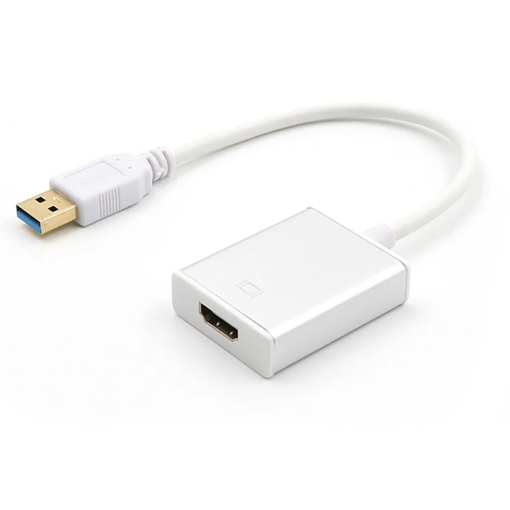 

USB 3.0 to Converter 2048x1152 Resolution Adapter for Pc Monitor Projector Sync Audio Video Output Silver