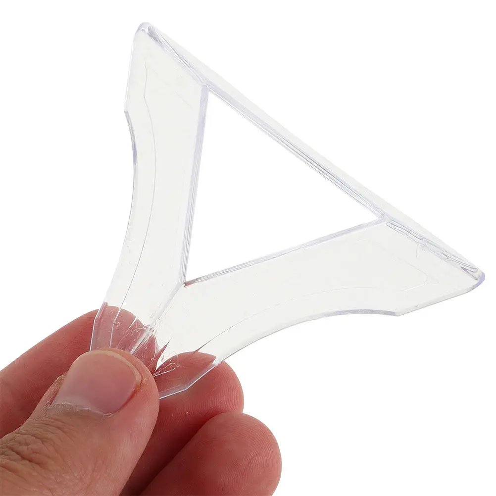 

30Pcs Clear Cube Base Plastic Speed Cube Holder Triangle Organizer Kids Puzzle Display Mini Stand Desktop Display