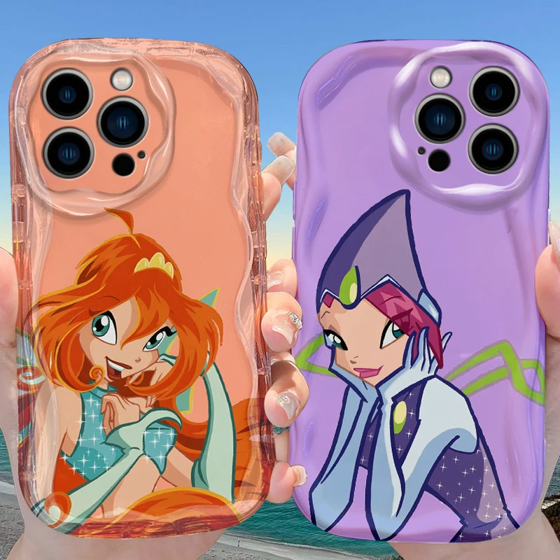 Winx Club Prinzessin Mononoke Bloom Tecna Hülle für iPhone 17 16 E 15 14 13 12 Mini 11 Pro Max 8 7 Plus Weiche Schutzhülle