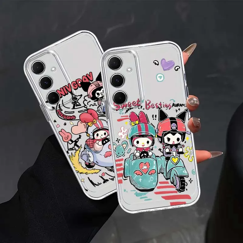 

Melody Kuromi Retro Graffiti For Samsung Galaxy S26 S25 S24 S23 S22 S21 S20 FE Lite Pro Plus Ultra Space Phone Case