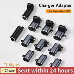 Type C/Micro/ios USB Charger Adapter For Garmin Fenix 7/6/5 Instinct 2S Venu 2 Plus EPIX forerunner 745 Watch Charging Converter