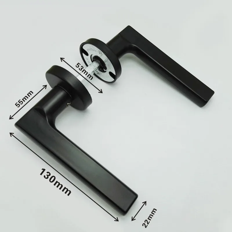 1 paar zwarte metalen schuurdeurgrepen dubbelzijdig binnendeurgreep balkon gangpad deurknoppen home hardware accessoires