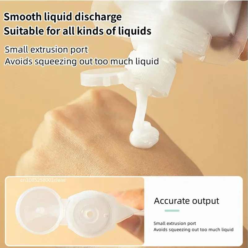 30/50/100ML Lotion Dispenser Bag Travel Reusable Pouch Shampoo Liquid Leakproof Refillable Cosmetic Packaging Storage Container