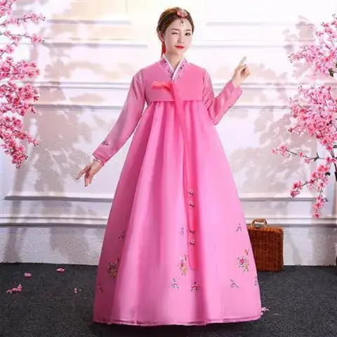 2026 Chic Banquet Hanbok Korean Dance Costume Loose plus Size Women's Ethnic National Graduation Suit