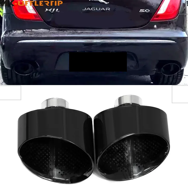 

Suitable for Jaguar XF XJL modified exhaust pipe RS model big gun barrel stainless multi-black large mouth tail throat special c