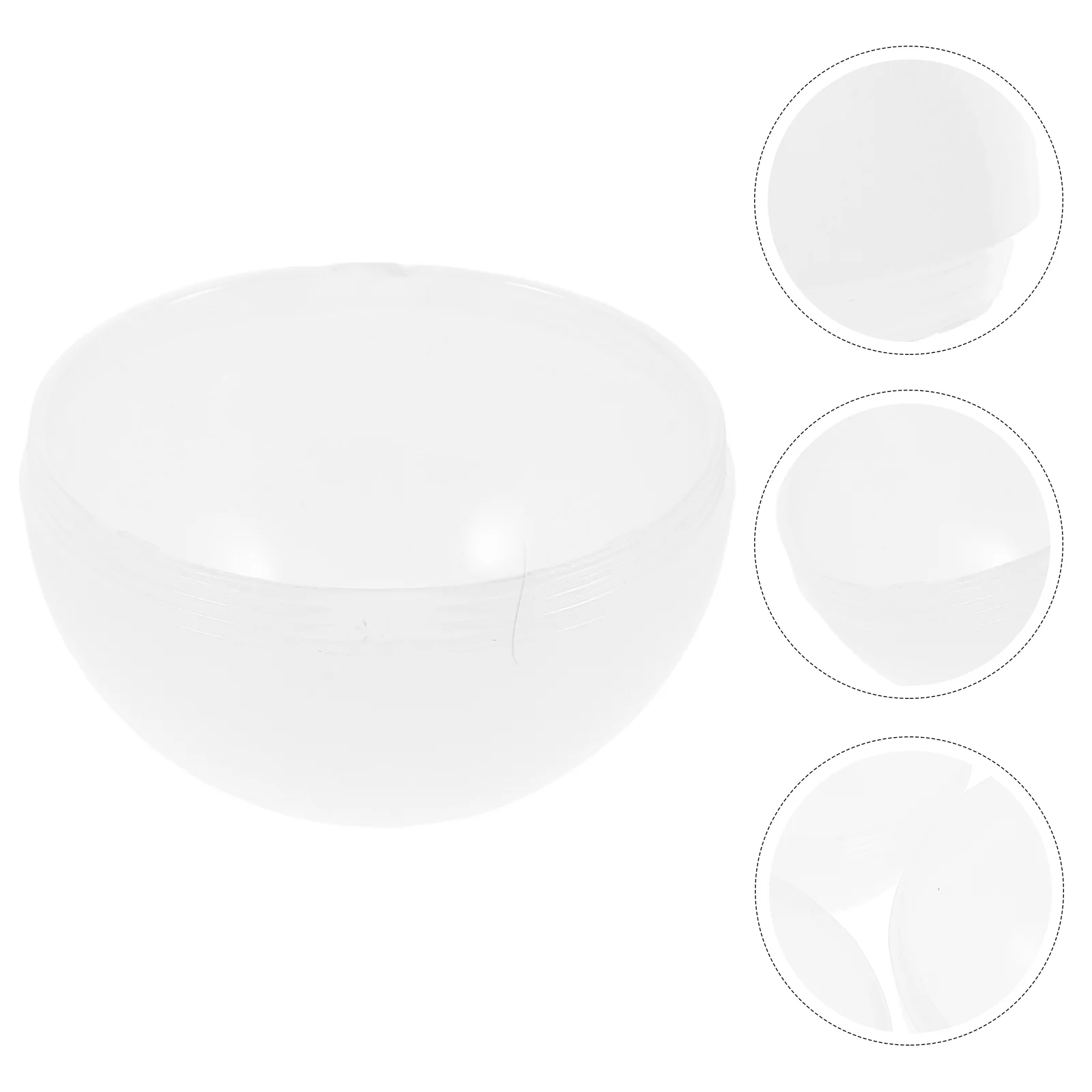 6pcs LED Bulb Diffuser Covers Flat PC Shade for Ceiling Lamps Anti-Fog Half Round Design for Chandeliers White Plastic Light