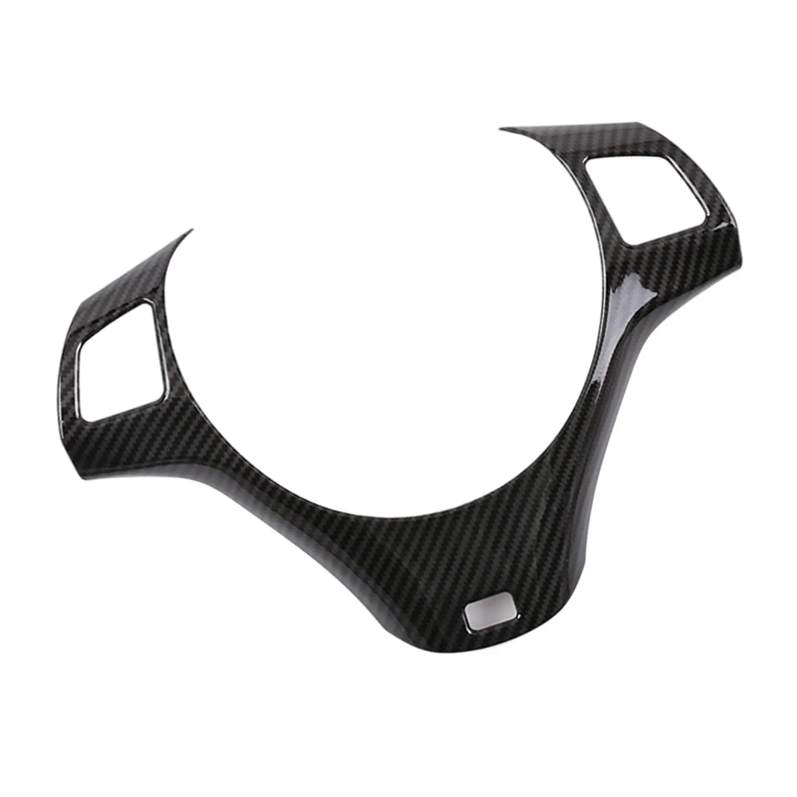 Steering Wheel Panel Trim Cover Direct Replaces Easy to Install Professional Carbon Fiber Pattern Interiors Molding for BMW