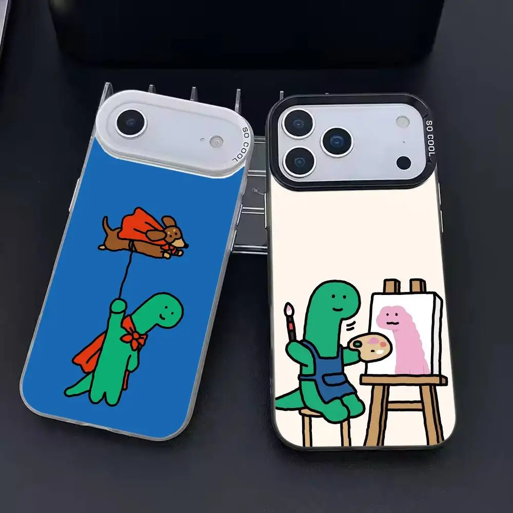 

Hot Cute Joguman Phone Case Color Silver Shell For IPhone 17 16 15 14 13 12 11 Pro Max Plus