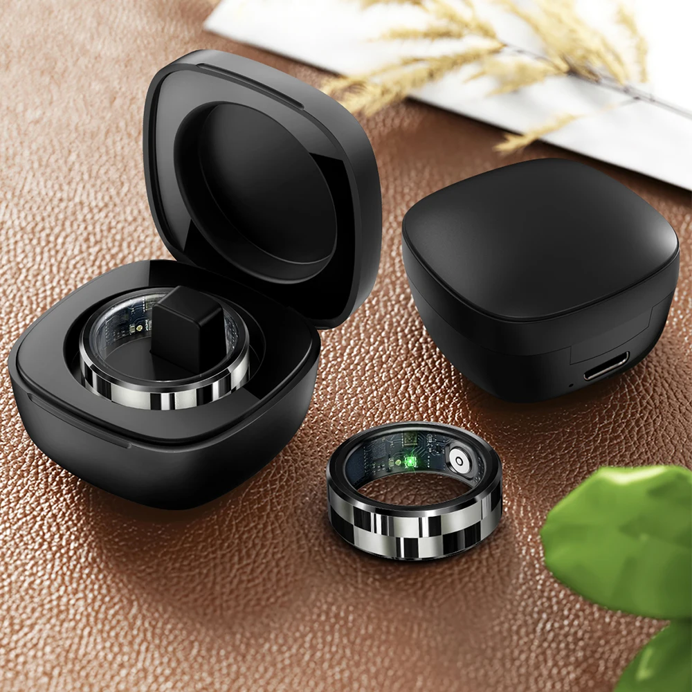 Mini custodia di ricarica wireless portatile vano per scatola di ricarica Smart Ring Dock per R12 R08 R11 R20 R3 R5 R6 R9 R18 R02 R11M