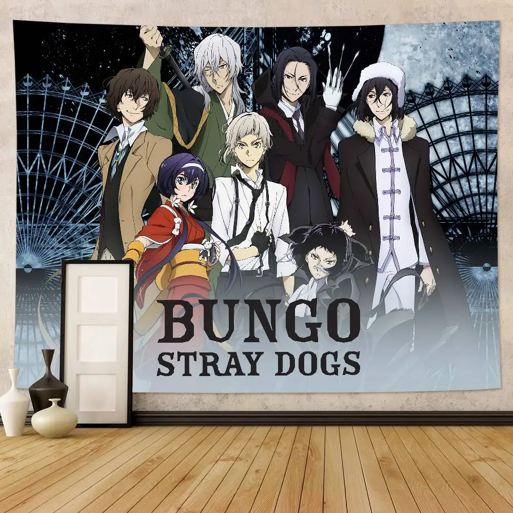 كوميكس B-Bungo S-ستراي D-الكلاب نسيج الديكور غرفة نوم عنبر خلفية القماش عطلة المنزل حفلة غرفة المعيشة نادي القماش