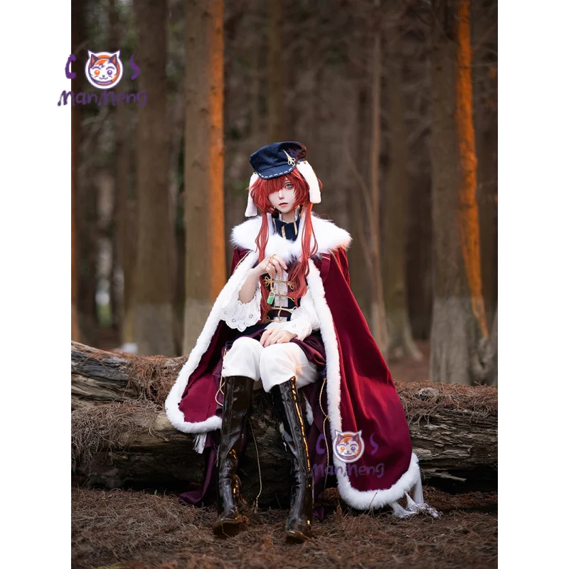 Game Reverse:1999 Enisey Cosplay Costume Cape Hat Vest Pants Uniform Halloween Christmas Men and Women Gothic Suit S-XXL