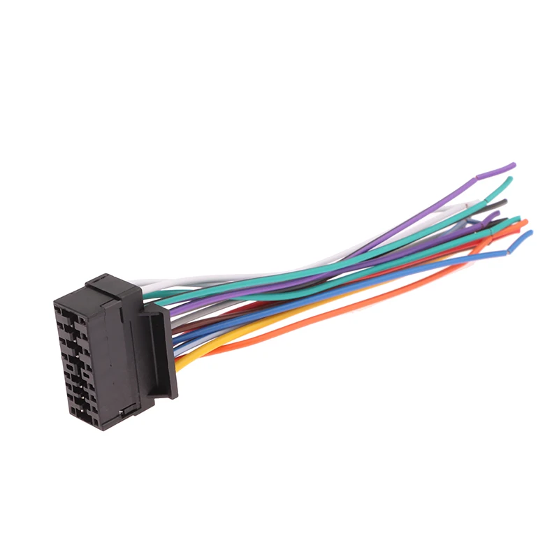 ¡Nuevo! Arnés de enchufe macho de 16 pines para Radio estéreo de coche, adaptador de reproductor de Audio, conector de arnés de cableado, Cable de reproductor de música
