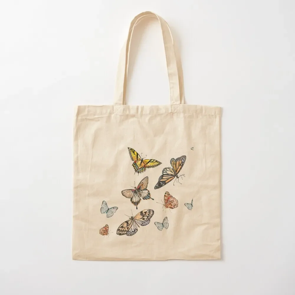 

Watercolor Butterflies Tote Bag bag for beach shopping bag Women bags