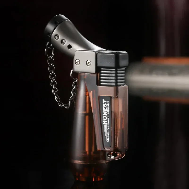 

Windproof Butane Gas Lighter Welding Gun Kitchen Cooking Flame Strong Blowgun Cigar Lighter Men Gift Smoke Accesoires