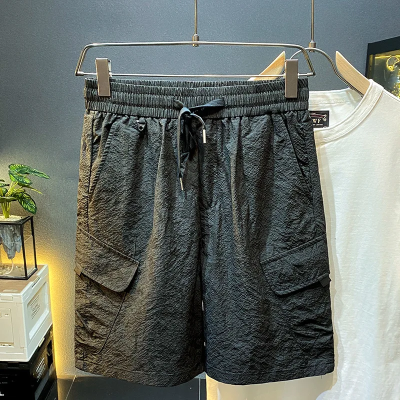 Zomer Dunne Koele Ademende Werkkleding Shorts Heren Amerikaans Modemerk Multi-Pocket Outdoor Casual Strand Middenbroek