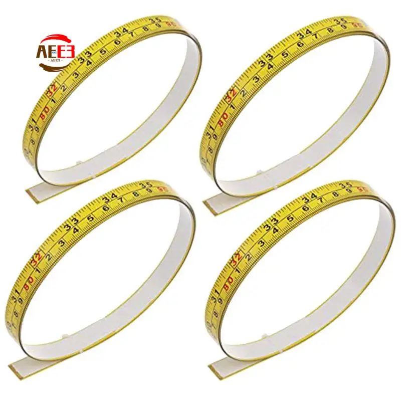 

Набор из 4-х деревянных измерительных линеек AEE3 и метрических рулеток с клейкой основой для столярных работ и плоттеров