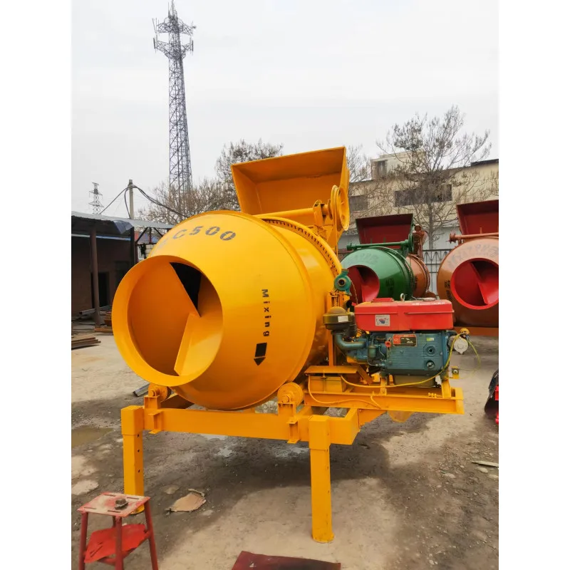 Mobile diesel Mini Portable Soil Electric Self-loading Cement Concrete Mixer