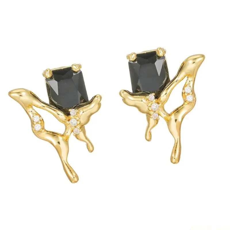 M5TD Black Zircons Butterfly Ear Clip for Freeclip Earphones Comfortable Wear All Day view 4