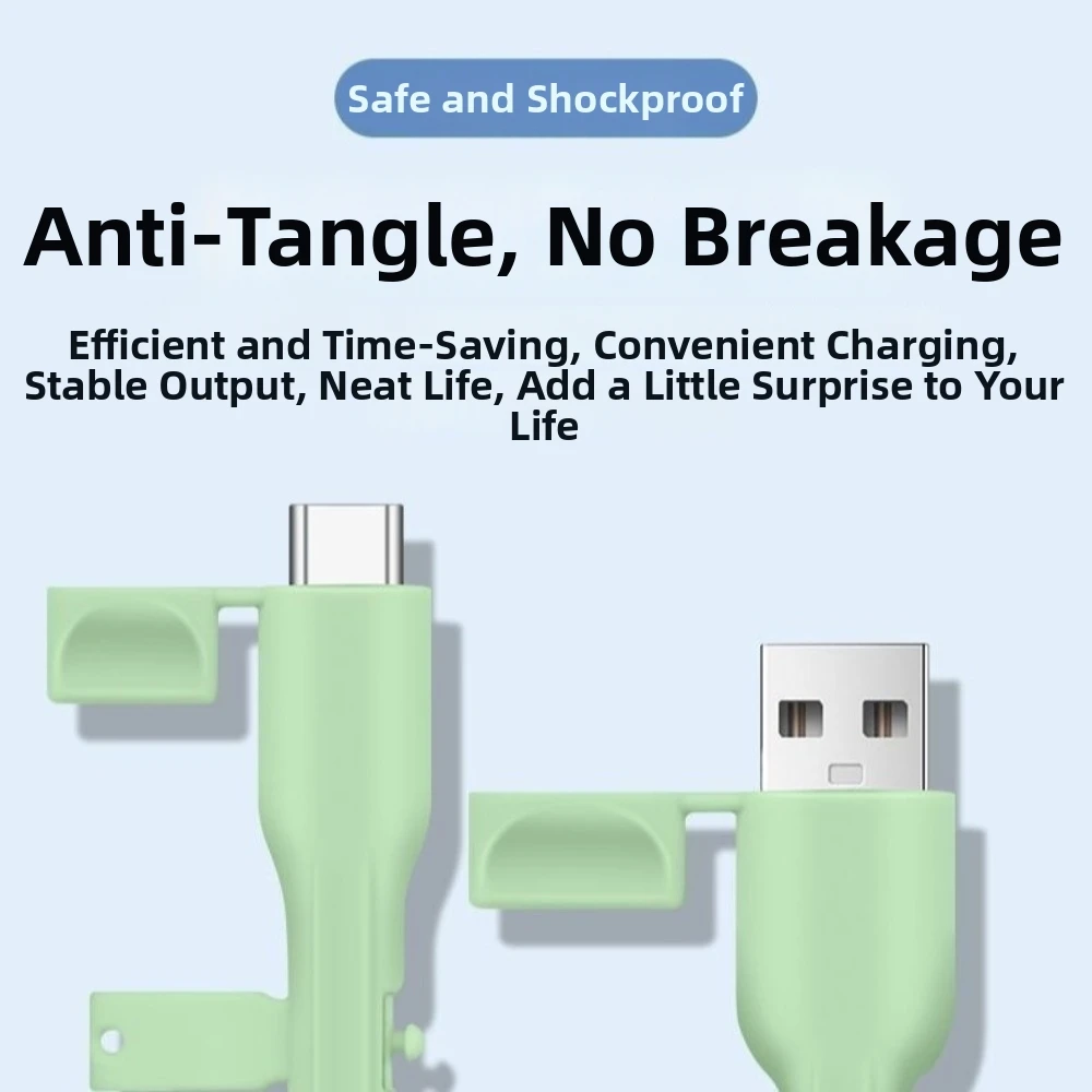 20pcs New Silicone USB-C Cable Protectors Flexible Easy Install Cable Sheaths Anti-Break Design Data Cable Guards Ofiice Use