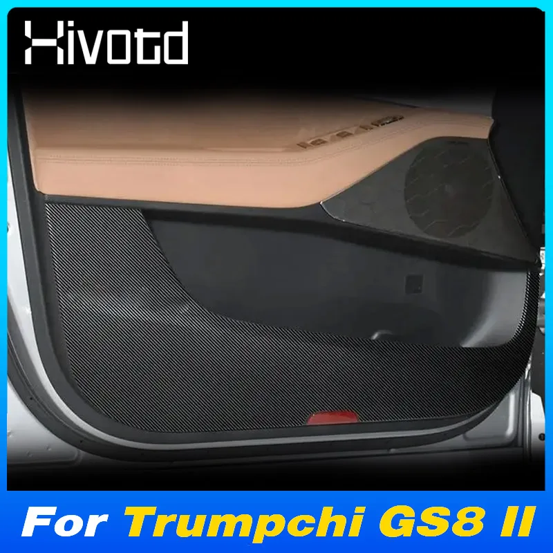 

Anti-kick Car Door Body Side Sticker Cover Glove Box Decotaiton Trim Interior Protector Accessories For GAC Trumpchi GS8 II 2023