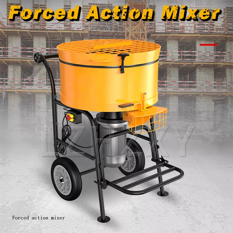1500W Mortar Mixer | Portable, Mobile Forced-Action Mixer | 100L Feed/Concrete M