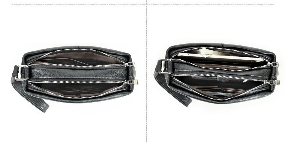 Kontakt Echt leder Männer Clutch Taschen Armband verrückte Pferd Leder Handtasche Herren tasche Handy tasche männliche Kupplungen Brieftaschen – Detail 15
