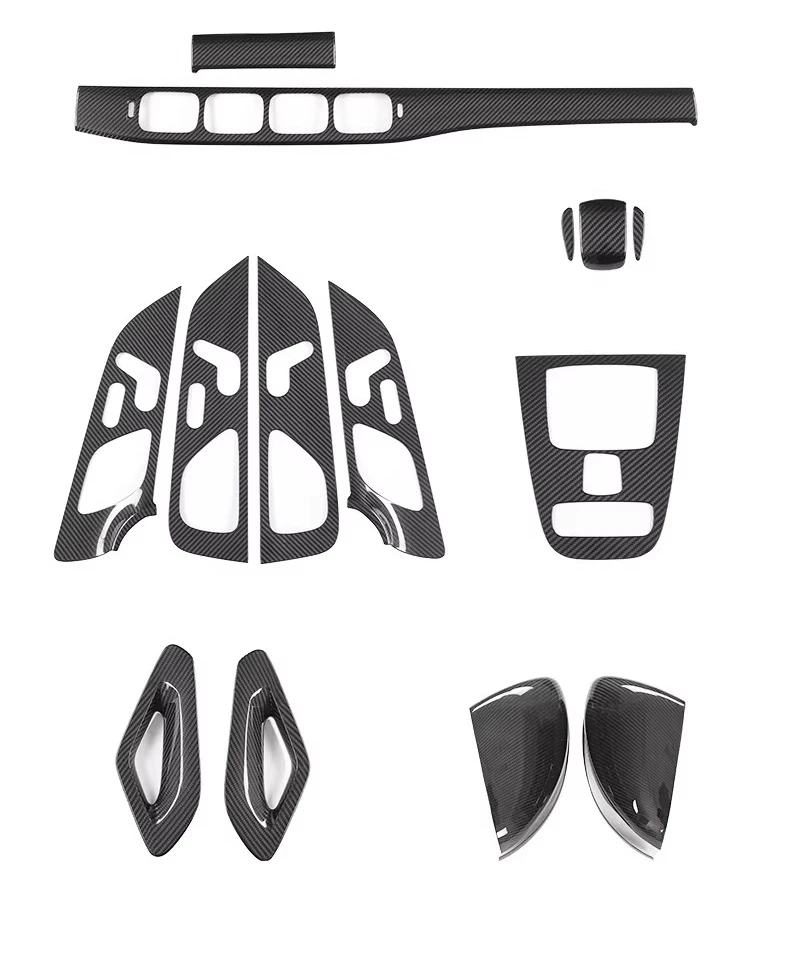 For 20-25  Benz GLE350/GLS450 Interior Carbon Fiber Patch for AMG53 Coupe Center Console Trim Panel Upgrade and Modification